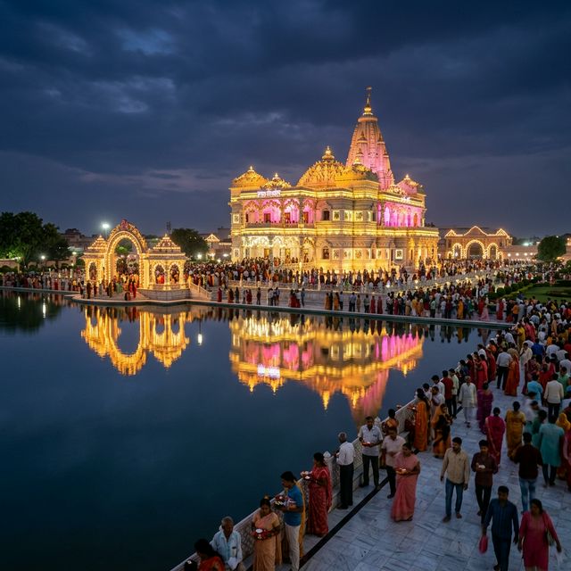 Prem Mandir Night